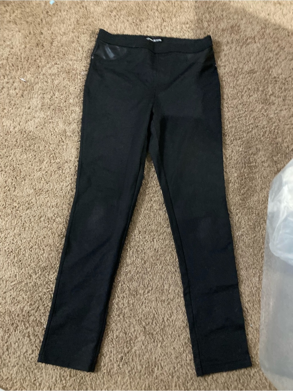 Dkny Black Slim Ponte Trousers
